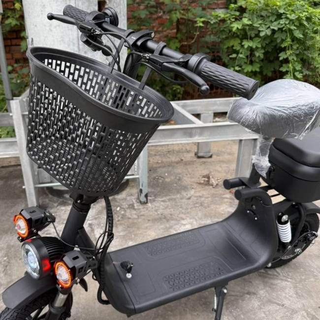 Електросамокат EVOBIKE Zen U12 800W 23Ah 48V з сидінням і корзиною - Зображення 3