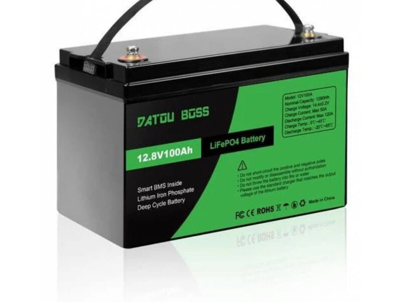 LiFePO4 12V 100Ah Акумулятор Datouboss, BMS, 1280Wh
