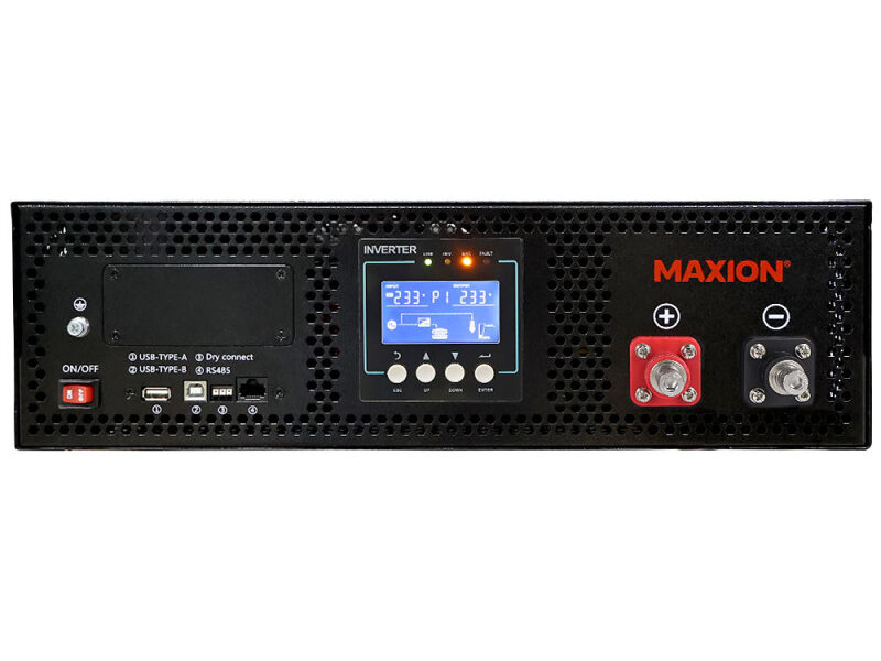 Гібридний інвертор 5 кВт (5000 Вт) MAXION MXIN-HRT-5048 (48V) з чистою синусоідою