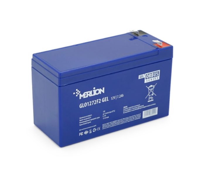 Аккумуляторная батарея Merlion Orbus GEL GLO1272F2 12V 7.2Ah